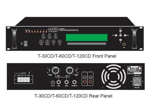 Ενισχυτής 100V με CD Player Alpha T-120CD